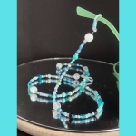 brillenkoordje, turquiose blauw