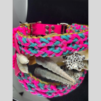 Handmade halsband Pumpkin mini tot 35 cm