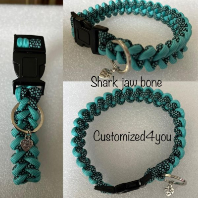 kleine halsband Sharkbone jaw tot 35 cm