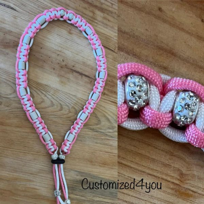 Tekenband Cobra met strass kralen