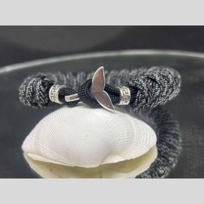 Paracord herenarmband walvisstaart