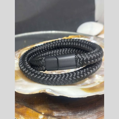 Stoere heren armband zwart