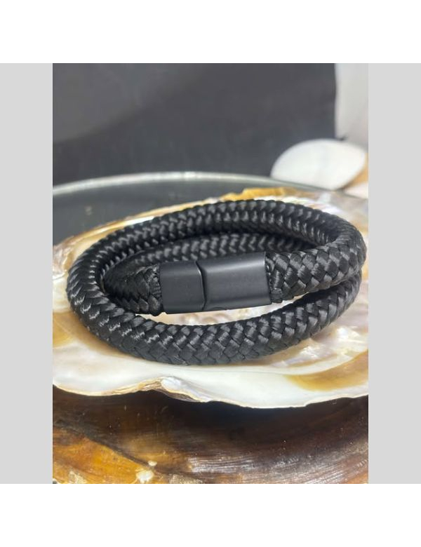 Stoere heren armband zwart