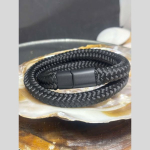 Stoere heren armband zwart