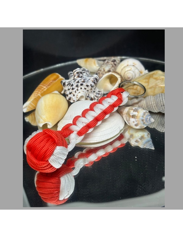 Monkey fist sleutelhanger 2 kleuren