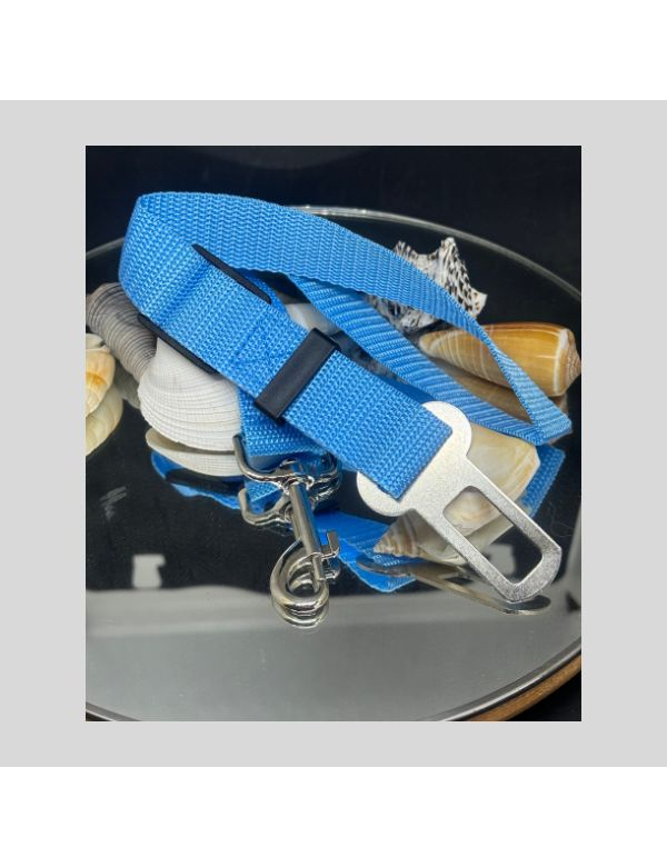 Autogordel huisdier blauw
