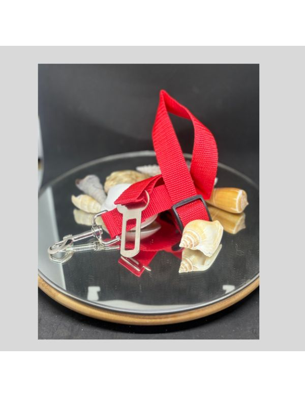 Autogordel huisdier rood