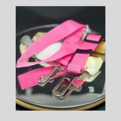 Autogordel huisdier roze
