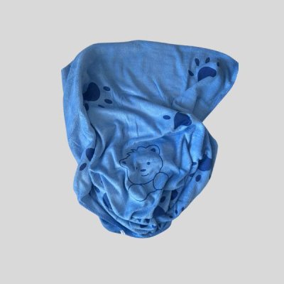 Honden handdoek blauw