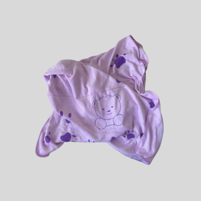 Honden handdoek lila