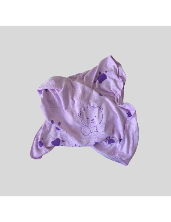 Honden handdoek lila