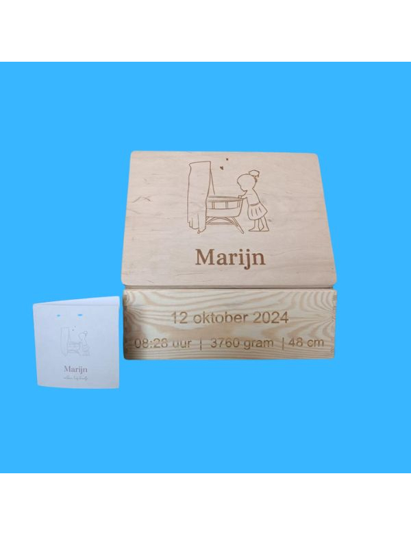 Geboorte  kistje 30x40x14