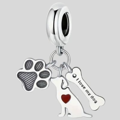 bedel met hond, poot en botje 