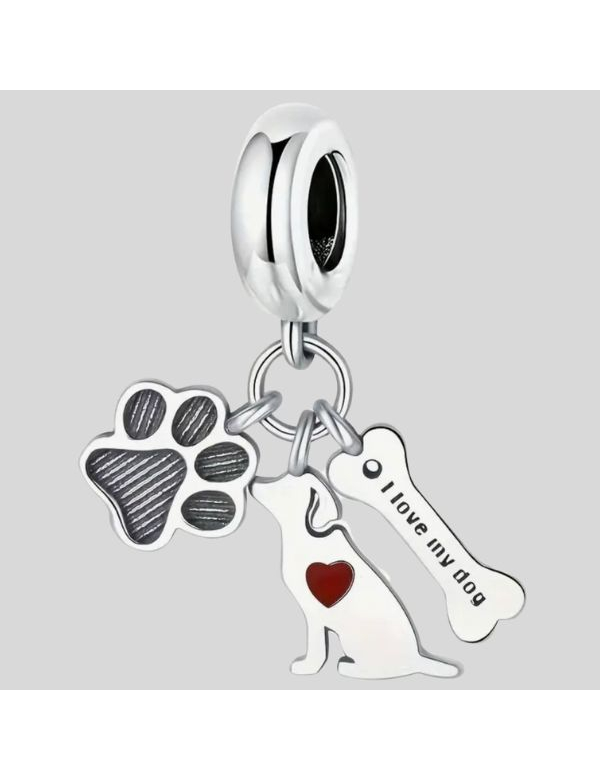 bedel met hond, poot en botje 