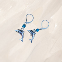 oorbellen, dolfijntjes