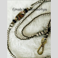 Showlijntje met lampwork kralen, handmade