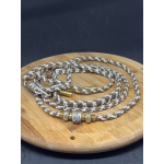 Showlijntje met hals en handmade glaskralen