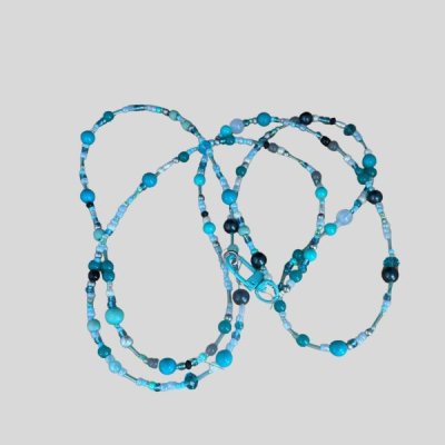 telefoonkoordje turquoise/blauw